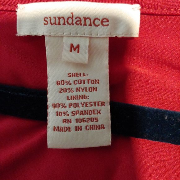 Sundance Womens Red Knit Lined Knee Length Dress 3/4 Sleeve Small - Picture 15 of 16